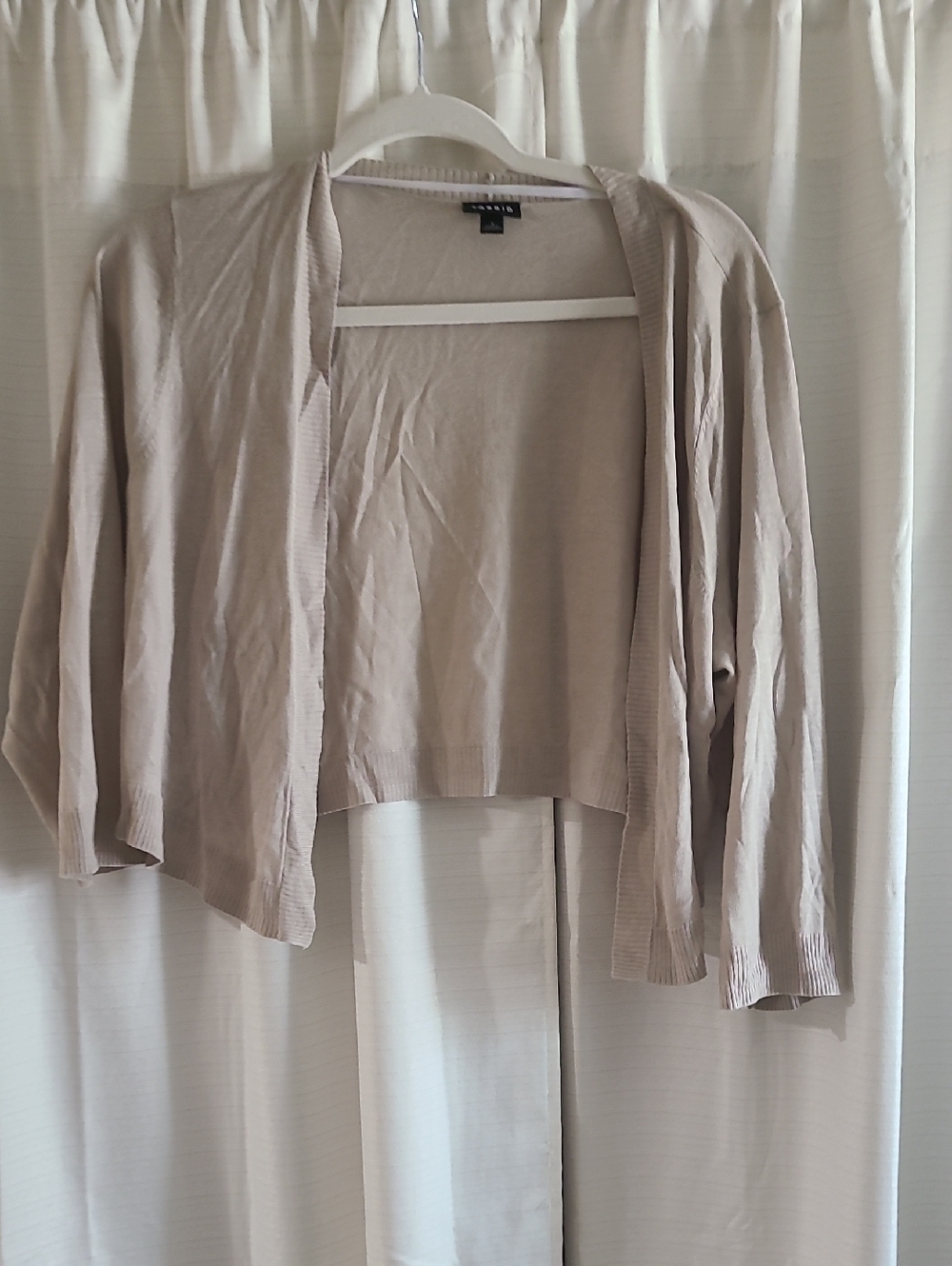 torrid Light Taupe Open-Front Cardigan